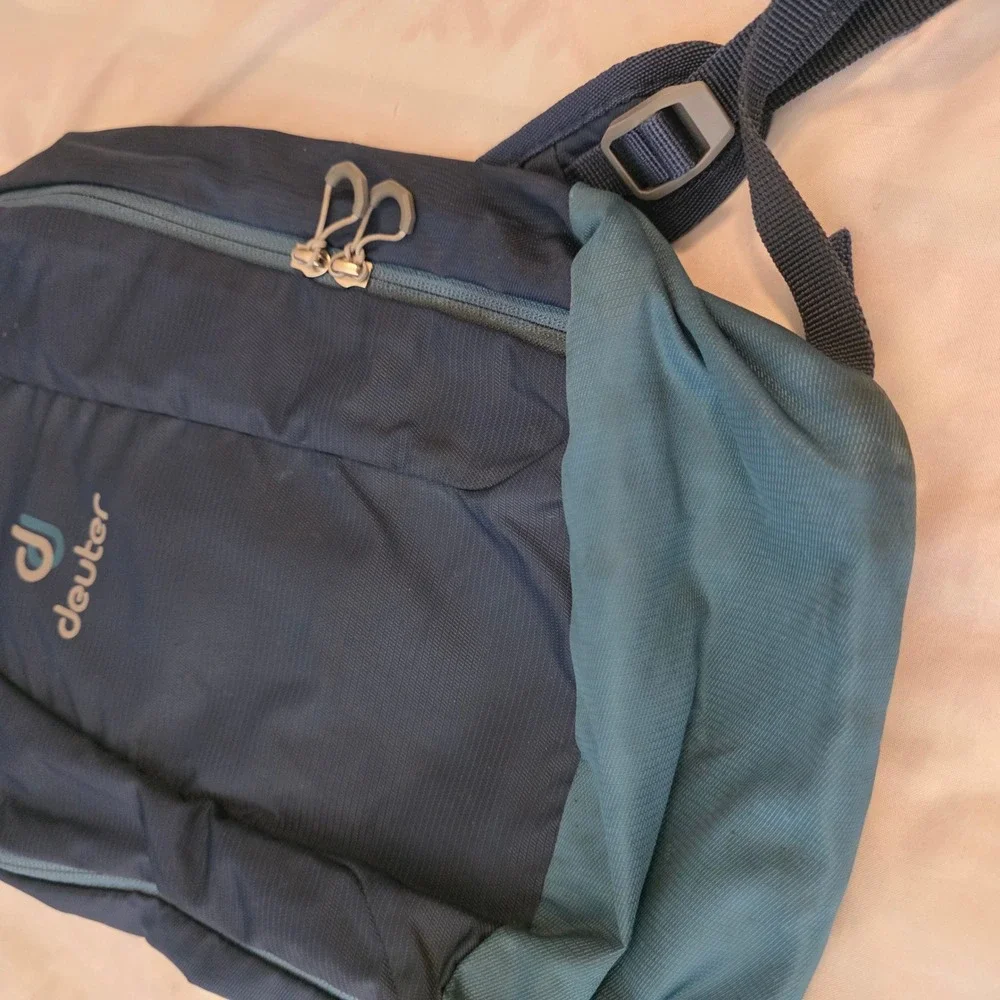 Deuter Hiking Backpack DayPack Navy Blue Teal Lightweight Outdoor 1170719
